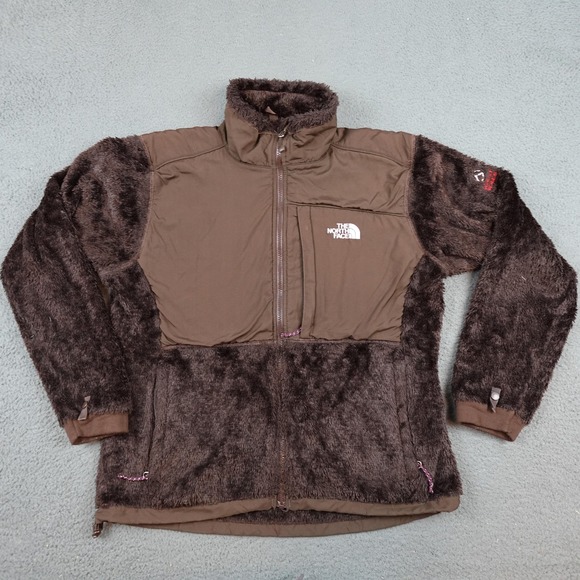 The North Face Jacket Womens Large Brown Summit Series Polartec Fleece Denali - Picture 1 of 11